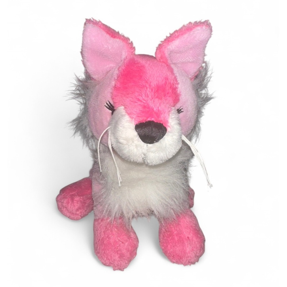 Ganz Webkinz Froofroo Fox Pink White Plush Stuffed Animal Toy No Code Rare